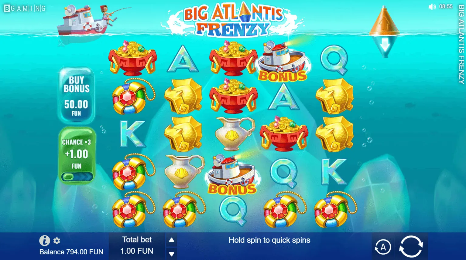 Big Atlantis Frenzy Slot